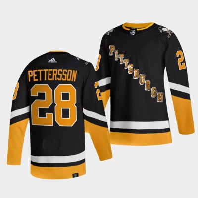 Adidas Pittsburgh Penguins #28 Marcus Pettersson Men's 202122 Alternate Authentic NHL Jersey Black
